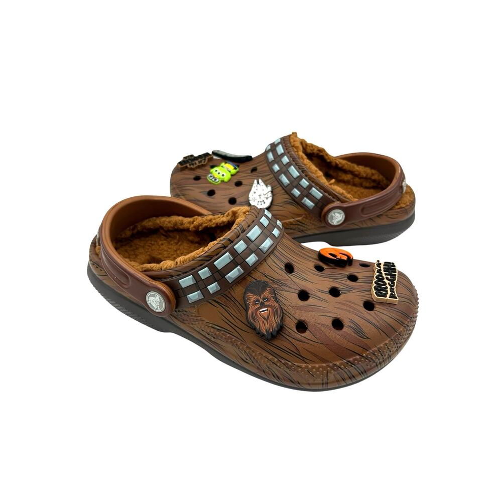 Crocs x Star Wars Chewbacca Classic Lined Clogs Espresso W6 / M4 Limited Edition